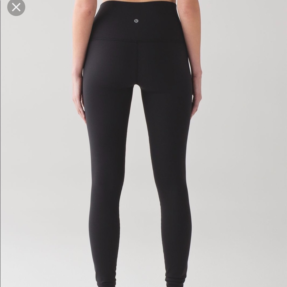 GUC Lululemon wonderunder leggings black size 4